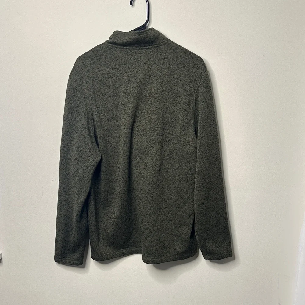 Eddie Baur Men's Green Half-Zip Sweater